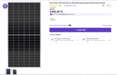 545 W Hulf-Cut Monokristal Güneş Paneli-Solar Panel B